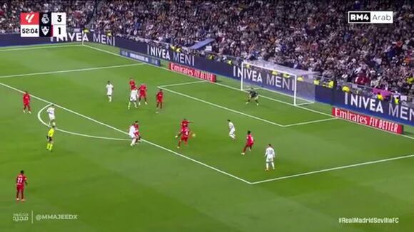 Gol de Brahím Díaz tras asistencia de Mbappé para el 4-1 del Real Madrid. (Video: RM4)