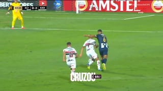 ¡Se queda con 10! Garcés se fue expulsado del Alianza Lima vs. Sao Paulo