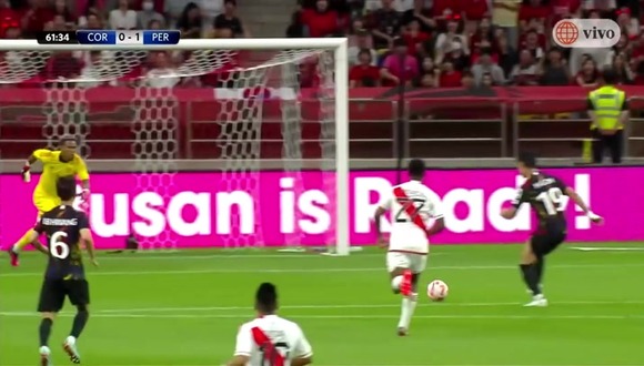 La espectacular tapada de Pedro Gallese en el Perú vs. Corea del Sur (Fuente: América TV)