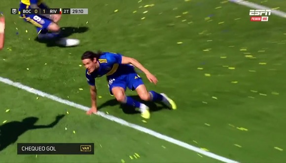 Así fue el golazo de Cavani que fue anulado en el Boca vs. River. (Video: ESPN)