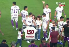 Universitario homenajeó a Horacio Calcaterra por sus 150 partidos con la camiseta crema