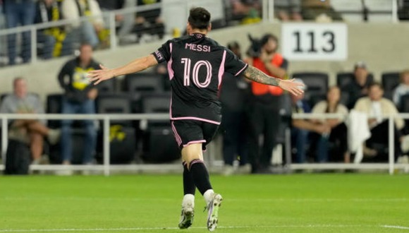 El segundo gol de Lionel Messi en Inter Miami vs. Columbus Crew. (Video: Apple TV)