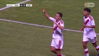 ¡Para salvar el marcador! Gol de Jairo Vélez puso el 1-3 del Perú vs España