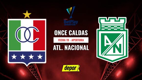Once Caldas vs. Atlético Nacional EN VIVO: ver transmisión vía Win Sports Play y RCN