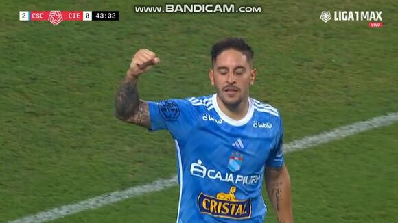 Alejandro Hohberg anotó el 2-0 de Sporting Cristal vs. Cienciano. (Video: Liga 1 Max)