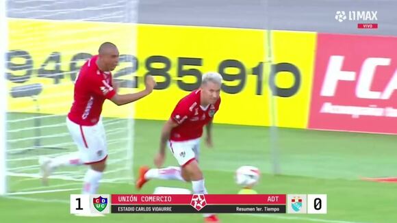 Hernán Pérez marcó el 1-0 de Unión Comercio sobre ADT. (Video: L1 MAX)