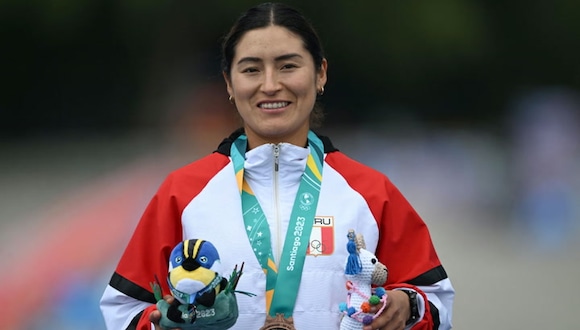 Evelyn Inga apunta a Lima 2027: ilusión, preparación y el sueño de competir en casa. (Video: Sebastián Ardiles / Foto: Getty Images)