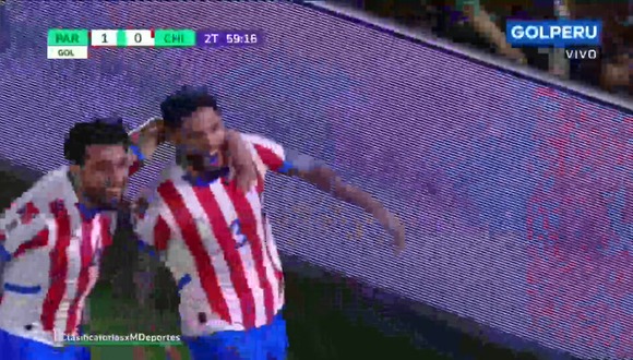 Gol de Omar Alderete para el 1-0 de Paraguay vs. Chile por Eliminatorias 2026 (Video: GOLPERU).