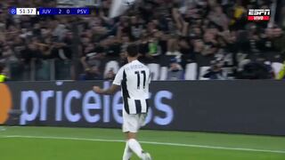 Debut soñado en la Champions: gol de Nicolás González para el 3-0 de Juventus vs PSV