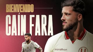 Caín Fara, el primer fichaje crema: Universitario anunció su llegada para el 2026