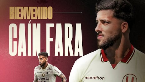 Caín Fara, el primer fichaje crema: Universitario anunció su llegada para el 2026