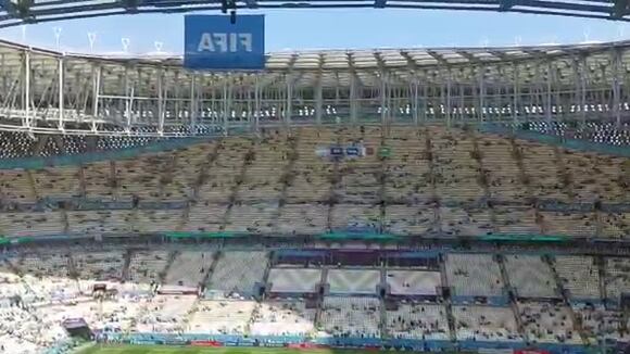 Así funciona el moderno sistema de aire acondicionado en el estadio de Lusail. (Video: César Vivar)