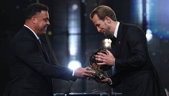 Harry Kane es el Balón de Oro 2026 tras premiación en Londres. (Video: DAZN / Foto: Getty Images)
