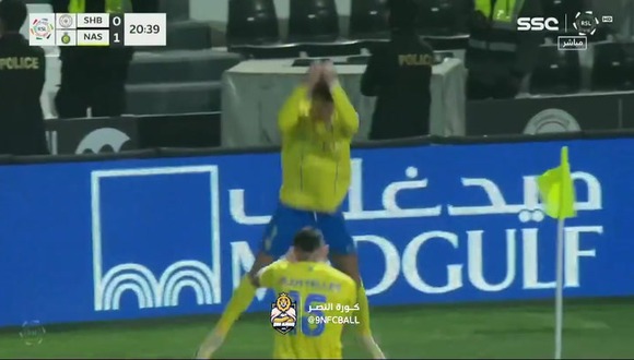 Gol de penal de Cristiano Ronaldo para el 1-0 del Al Nassr vs. Al Shabab. (Vídeo: X).