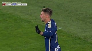¡Tras un error en salida! El gol de Santiago Giordana en Millonarios vs. River
