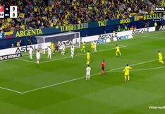 ¡Sorprendió a Courtois! Golazo de Juan Foyth para el 1-0 en el Real Madrid vs. Villarreal | VIDEO