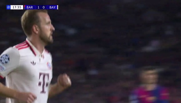 Gol de Harry Kane para el 1-1 de Barcelona vs Bayern Múnich. (Vídeo: ESPN).