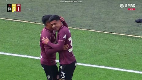 ¡Asistencia de Lapadula! Gol de César Inga para el 1-0 de Universitario vs. FC Cajamarca