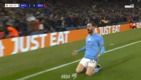 Bernardo Silva anotó el 2-0 de Manchester City vs. Bayern Munich. (Video: ESPN)