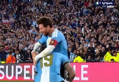 ¡Con el abrazo de Messi! Gol de Nicolás Otamendi para el 1-0 de Argentina vs. Benín