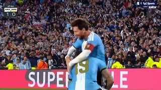 ¡Con el abrazo de Messi! Gol de Nicolás Otamendi puso el 1-0 de Argentina vs. Benín