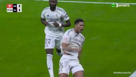 ¡Cabezazo letal! Golazo de Jude Bellingham para el 1-0 de Real Madrid vs. Sevilla