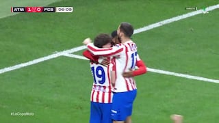 ¡Terrible blooper! Autogol de Eric García para el 1-0 de Atlético Madrid vs. Barcelona por Copa del Rey