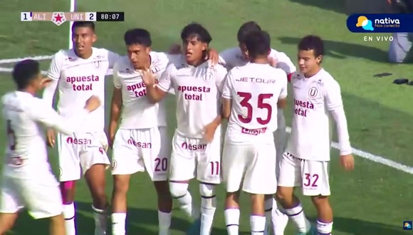 Gol de Rodrigo Dioses para Universitario vs. Alianza Lima. (Video: Nativa TV)