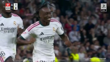 ¡Celebración con suspenso! Gol de Diomande a favor del Real Madrid ante Villarreal