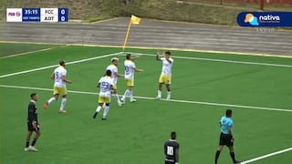 ¡Cabezazo letal en su debut! Gol de Pablo Lavandeira para el 1-0 de FC Cajamarca vs. ADT