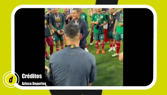 Celebración de Jaime Lozano ( Video Azteca Deportes)