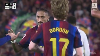 ¡Apareció Raphinha! Barcelona empató ante Real Madrid con un remate cruzado