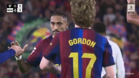 ¡Apareció Raphinha! Barcelona empató ante Real Madrid con un remate cruzado