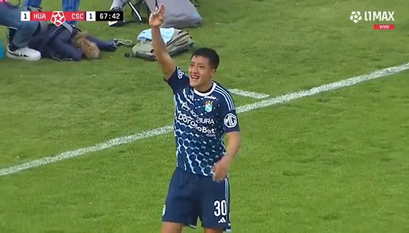 Golazo de Jostin Alarcón para el 1-1 de Sporting Cristal vs. Sport Huancayo. (Video: L1 MAX)