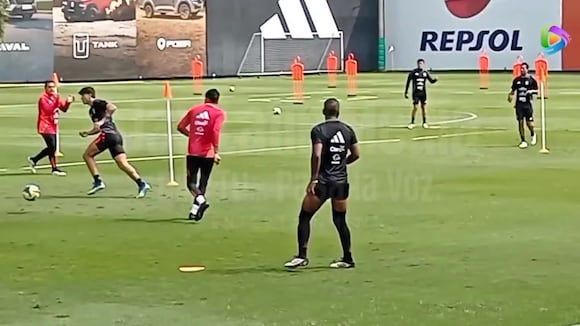 La Selección Peruana tuvo su primer día de entrenamiento en la Videna. (Foto: @JaxLatinMedia)