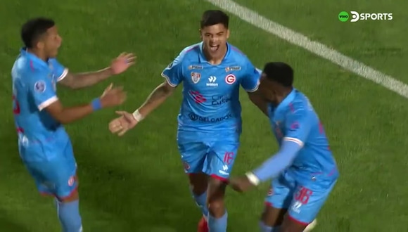 El gol de Beltrán en el Garcilaso vs. Cuiabá (Fuente: DSports)