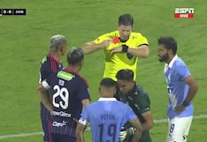 ¡Atención, Sporting Cristal! Junior se quedó con uno menos tras la expulsión de Jermein Peña