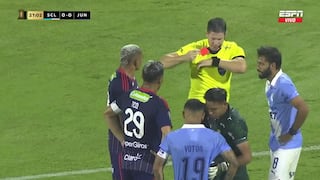 ¡Atención, Sporting Cristal! Junior se quedó con uno menos tras la expulsión de Jermein Peña