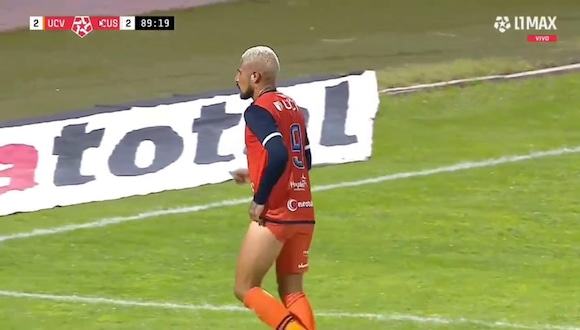 Paolo Guerrero salió sentido de César Vallejo vs. Cusco FC. (Video: L1 MAX)