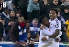 Combinación brasileña: gol de Rodrygo para el 2-1 de Real Madrid vs. Alavés