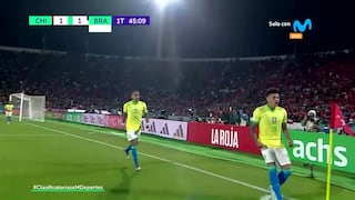 A poco del descanso: gol de Igor Jesús para el 1-1 en el Chile vs Brasil por Eliminatorias 2026