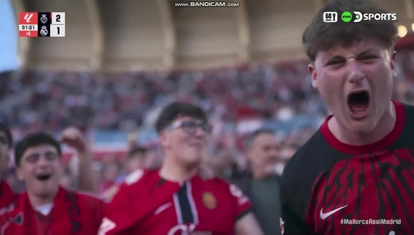 Gol de Vedat Muriqi para el 2-1 del Mallorca vs. Real Madrid. (Video: DSports)