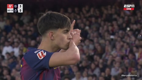 ¡De La Masia para el mundo! Gol de Marc Bernal para el 3-0 de Barcelona vs. Mallorca