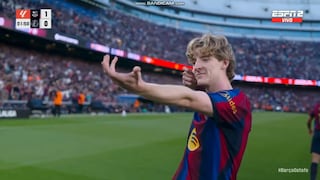 ¡A los 2 minutos! Golazo de Anthony Gordon para el 1-0 del Barcelona vs. Getafe