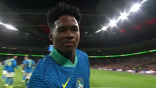 ¡Gol de Endrick! Estreno goleador con 17 años para el 1-0 de Brasil vs. Inglaterra