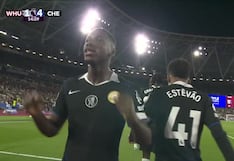 ¡Palo y adentro! Gol de Moisés Caicedo en goleada de Chelsea vs. West Ham por la Premier League