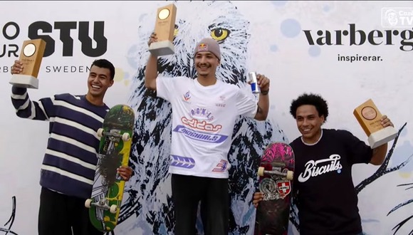 Ángelo Caro se subió al podio el el STU Pro Tour 2025 de Varberg. (Foto | Video: Captura STU Youtube)