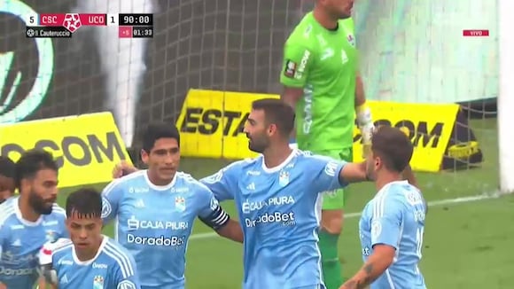 Gol de Martín Cauteruccio para el 5-1 en Sporting Cristal vs. Unión Comercio. (Video: L1MAX)