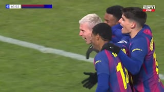 ¡No perdonan! Goles de Dani Olmo y Robert Lewandowski para el 4-2 de Barcelona vs. Slavia Praga