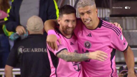 Segundo gol de Lionel Messi en Inter Miami vs New England. (Video: Apple TV)
